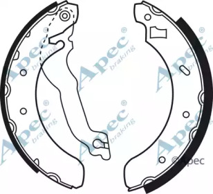 Комлект тормозных накладок APEC braking SHU493