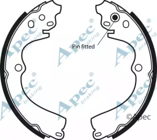 Комлект тормозных накладок APEC braking SHU509