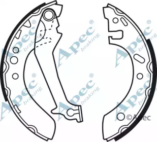 Комлект тормозных накладок APEC braking SHU536