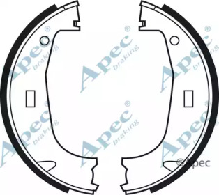 Комлект тормозных накладок APEC braking SHU546