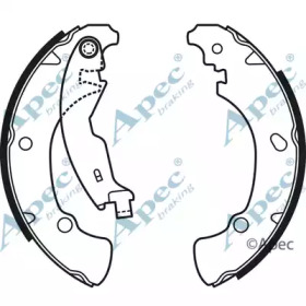 Комлект тормозных накладок APEC braking SHU560