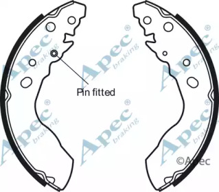 Комлект тормозных накладок APEC braking SHU562