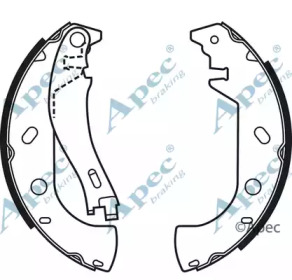 Комлект тормозных накладок APEC braking SHU574