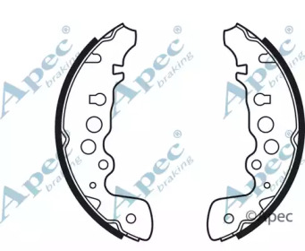 Комлект тормозных накладок APEC braking SHU582