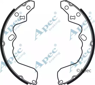 Комлект тормозных накладок APEC braking SHU591