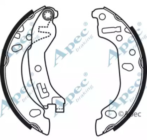 Комлект тормозных накладок APEC braking SHU647