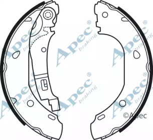 Комлект тормозных накладок APEC braking SHU661