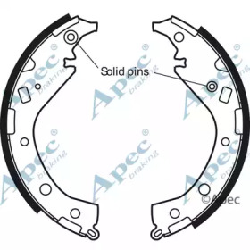 Комлект тормозных накладок APEC braking SHU669