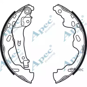 Комлект тормозных накладок APEC braking SHU670