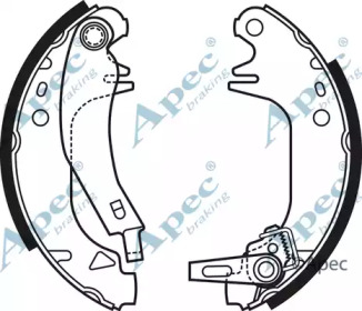 Комлект тормозных накладок APEC braking SHU671