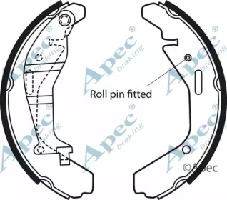 Комлект тормозных накладок APEC braking SHU694