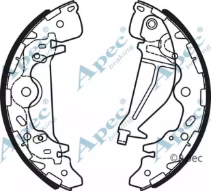 Комлект тормозных накладок APEC braking SHU712