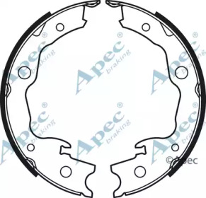 Комлект тормозных накладок APEC braking SHU727