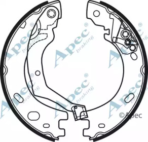 Комлект тормозных накладок APEC braking SHU738