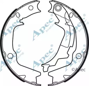 Комлект тормозных накладок APEC braking SHU764