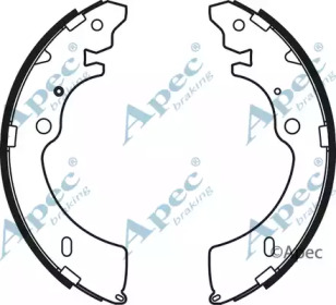 Комлект тормозных накладок APEC braking SHU783