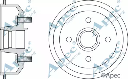 Тормозный барабан APEC braking DRM9123