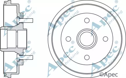 Тормозный барабан APEC braking DRM9166