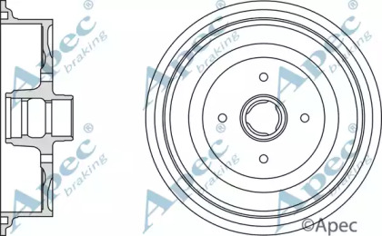 Тормозный барабан APEC braking DRM9512