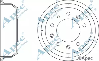 Тормозный барабан APEC braking DRM9706