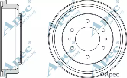 Тормозный барабан APEC braking DRM9711