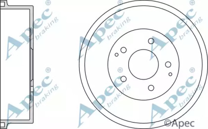 Тормозный барабан APEC braking DRM9716