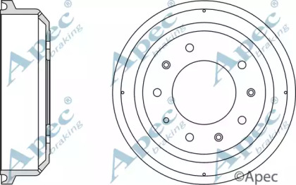 Тормозный барабан APEC braking DRM9803