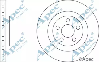 Тормозной диск APEC braking DSK3178