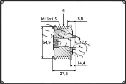 Ременный шкив 3Effe Group F0162G