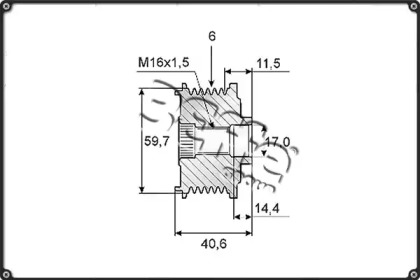 Ременный шкив 3Effe Group F0204G