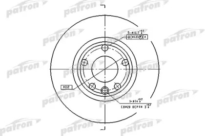 Тормозной диск PATRON PBD2665