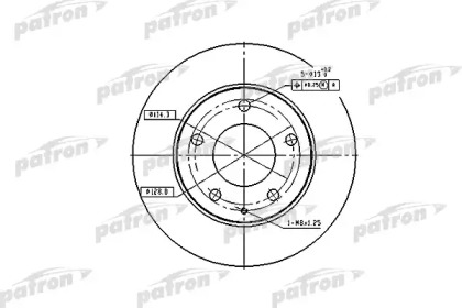 Тормозной диск PATRON PBD2704