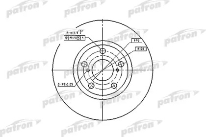 Тормозной диск PATRON PBD4046