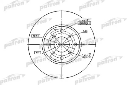 Тормозной диск PATRON PBD4151