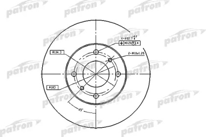 Тормозной диск PATRON PBD4169