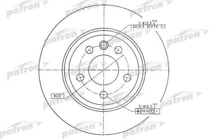 Тормозной диск PATRON PBD4208