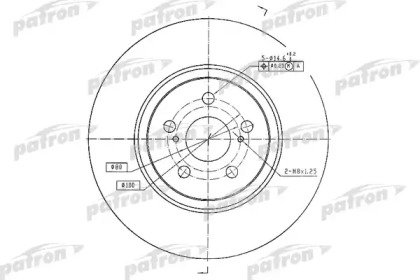 Тормозной диск PATRON PBD4415