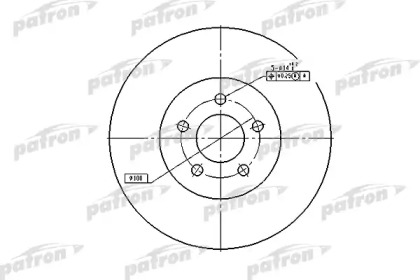 Тормозной диск PATRON PBD5381