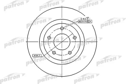 Тормозной диск PATRON PBD7006