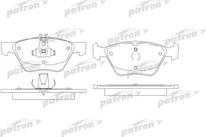 Комплект тормозных колодок PATRON PBP1050