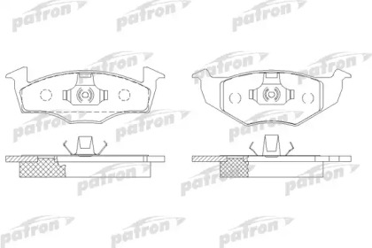 Комплект тормозных колодок PATRON PBP1101