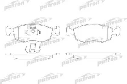 Комплект тормозных колодок PATRON PBP1376