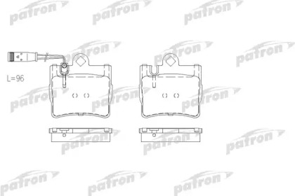 Комплект тормозных колодок PATRON PBP1427