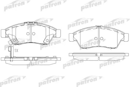 Комплект тормозных колодок PATRON PBP1533