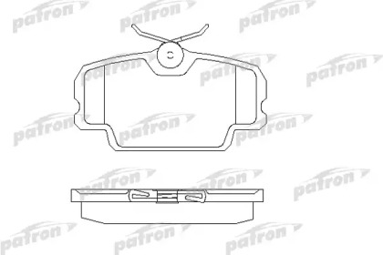 Комплект тормозных колодок PATRON PBP320