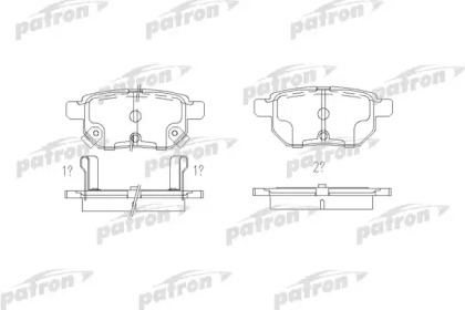 Комплект тормозных колодок PATRON PBP4042