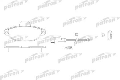 Комплект тормозных колодок PATRON PBP925