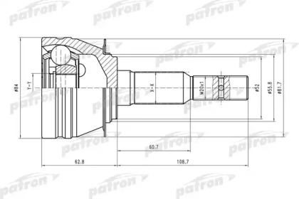 Шарнирный комплект PATRON PCV1311