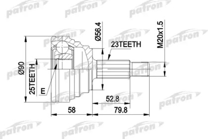 Шарнирный комплект PATRON PCV1316