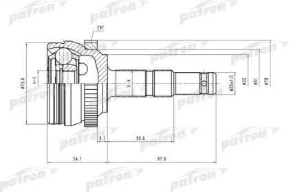 Шарнирный комплект PATRON PCV1400